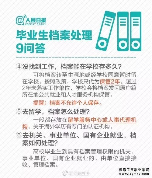【毕业季】别不上心！毕业生档案那些事 你一定要知道！