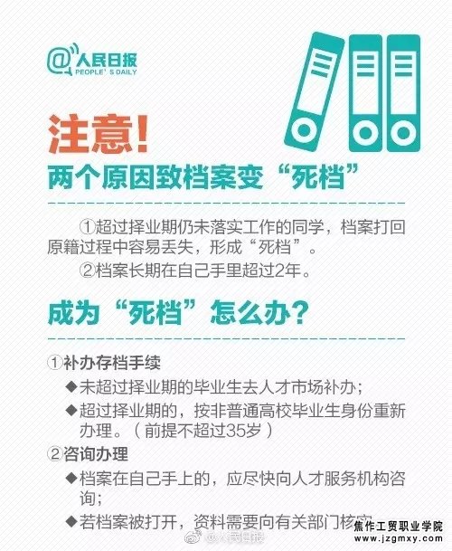 【毕业季】别不上心！毕业生档案那些事 你一定要知道！